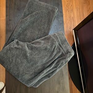 Super soft, dark gray, terry-cloth-like material, jogging pants. Lifestyle Sz Sm